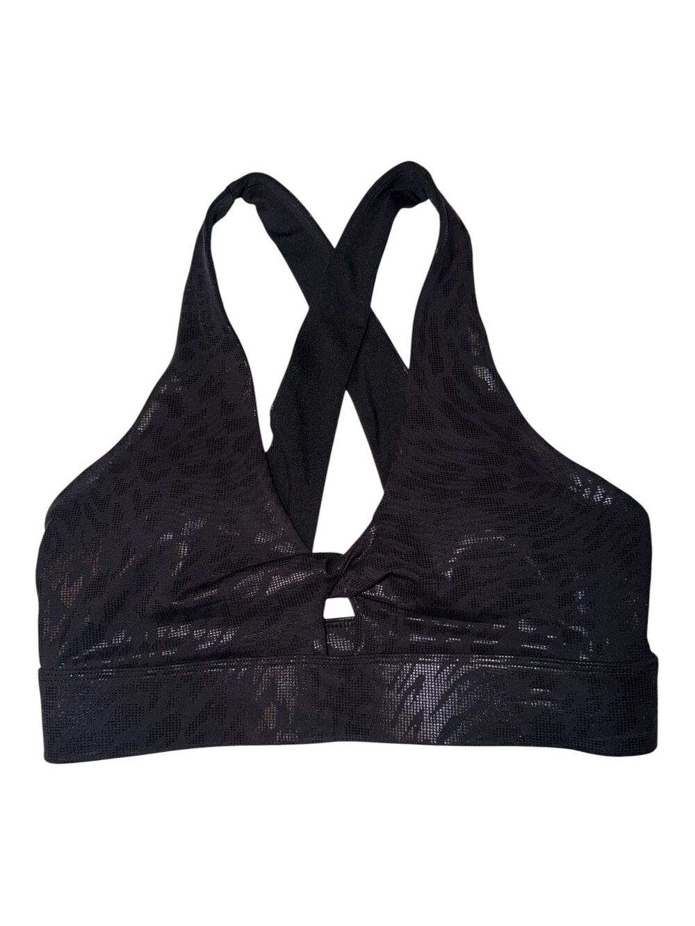 Fabletics Black Medium Oasis Twist Bra